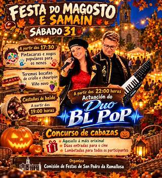 Fechas, información, programa, cartel, imágenes, mapa y ubicación de Festa do Magosto e Samaín da Ramallosa (2026)  en  Nigrán