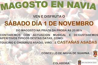 Fechas, información, programa, cartel, imágenes, mapa y ubicación de Festa do Magosto (2025)  en  Navia de Suarna