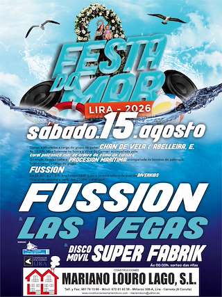 Fechas, información, programa, cartel, imágenes, mapa y ubicación de Festa do Mar de Lira (2026) en Carnota
