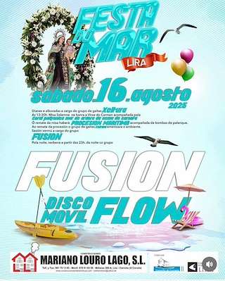 Fechas, información, programa, cartel, imágenes, mapa y ubicación de Festa do Mar de Lira  en  Carnota