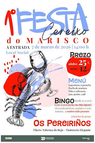 Fechas, información, programa, cartel, imágenes, mapa y ubicación de I Festa do Marisco de Cereixo (2026)  en  A Estrada