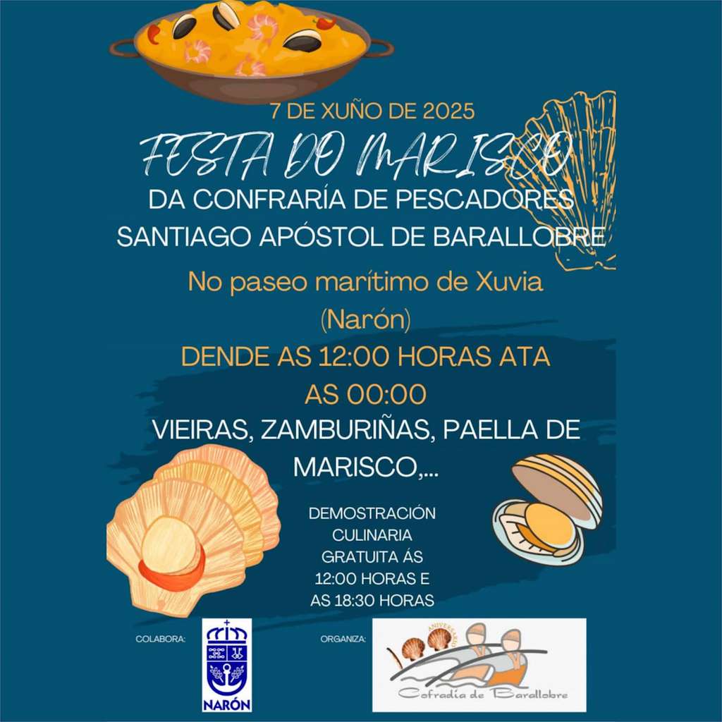 Festa do Marisco de Xubía (2025) en Narón