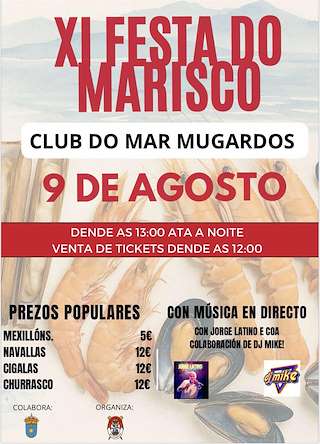 Fechas, información, programa, cartel, imágenes, mapa y ubicación de XI Festa do Marisco  en  Mugardos