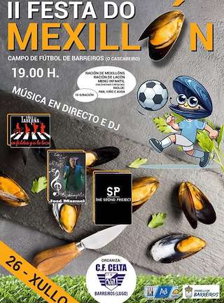 Fechas, información, programa, cartel, imágenes, mapa y ubicación de II Festa do Mexillón  en  Barreiros