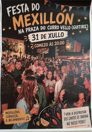 Fechas, información, programa, cartel, imágenes, mapa y ubicación de Festa do Mexillón (2026)  en  Guitiriz