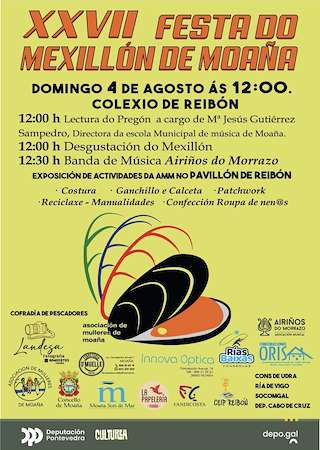 Fechas, información, programa, cartel, imágenes, mapa y ubicación de XXVII Festa do Mexillón  en  Moaña