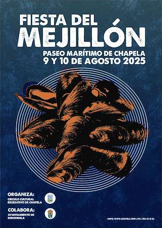 Fechas, información, programa, cartel, imágenes, mapa y ubicación de Festa do Mexilón de Chapela  en  Redondela