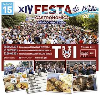 Fechas, información, programa, cartel, imágenes, mapa y ubicación de XIV Festa do Miño (2026) en Tui