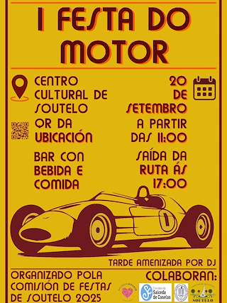 Fechas, información, programa, cartel, imágenes, mapa y ubicación de I Festa do Motor de Soutelo  en  Salceda de Caselas