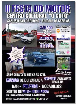 Fechas, información, programa, cartel, imágenes, mapa y ubicación de II Festa do Motor  en  Salceda de Caselas