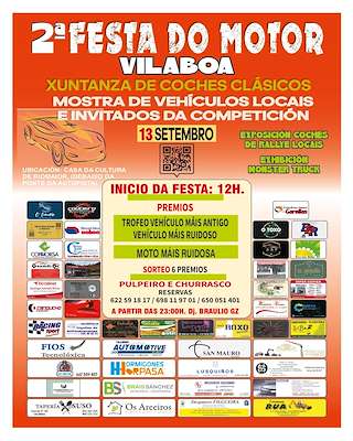 Fechas, información, programa, cartel, imágenes, mapa y ubicación de II Festa do Motor  en  Vilaboa