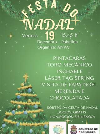 Fechas, información, programa, cartel, imágenes, mapa y ubicación de Fiesta de Navidad (2025)  en  Boimorto