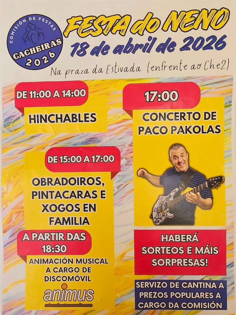 I Festa do Neno de Cacheiras (2026) en Teo