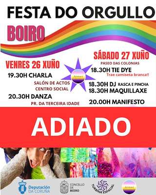Fechas, información, programa, cartel, imágenes, mapa y ubicación de Festa do Orgullo (2026) en Boiro