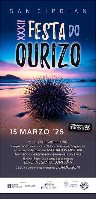 Fechas, información, programa, cartel, imágenes, mapa y ubicación de XXXII Festa do Ourizo de San Ciprián  en  Cervo
