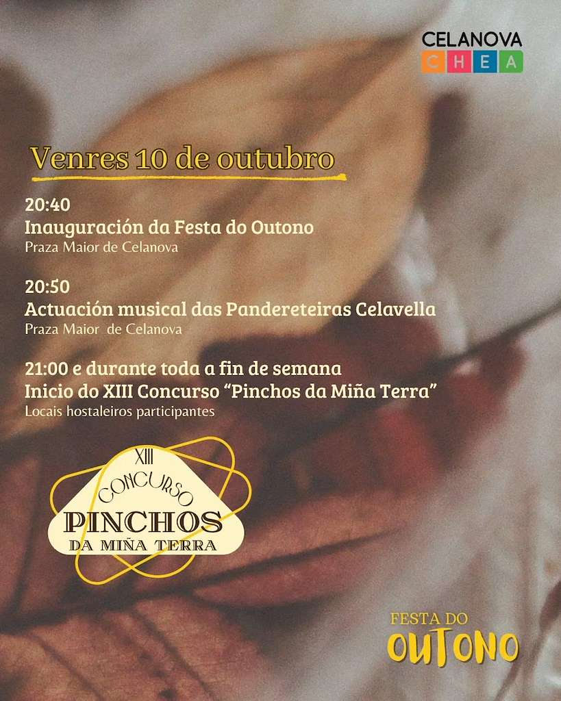 Festa do Outono - XIII Concurso de Pinchos da Miña Terra  (2025) en Celanova