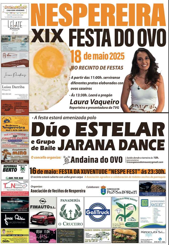 XIX Festa do Ovo de Nespereira (2025) en Pazos de Borbén