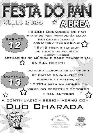 Fechas, información, programa, cartel, imágenes, mapa y ubicación de Festa do Pan da Brea  en  Carballo