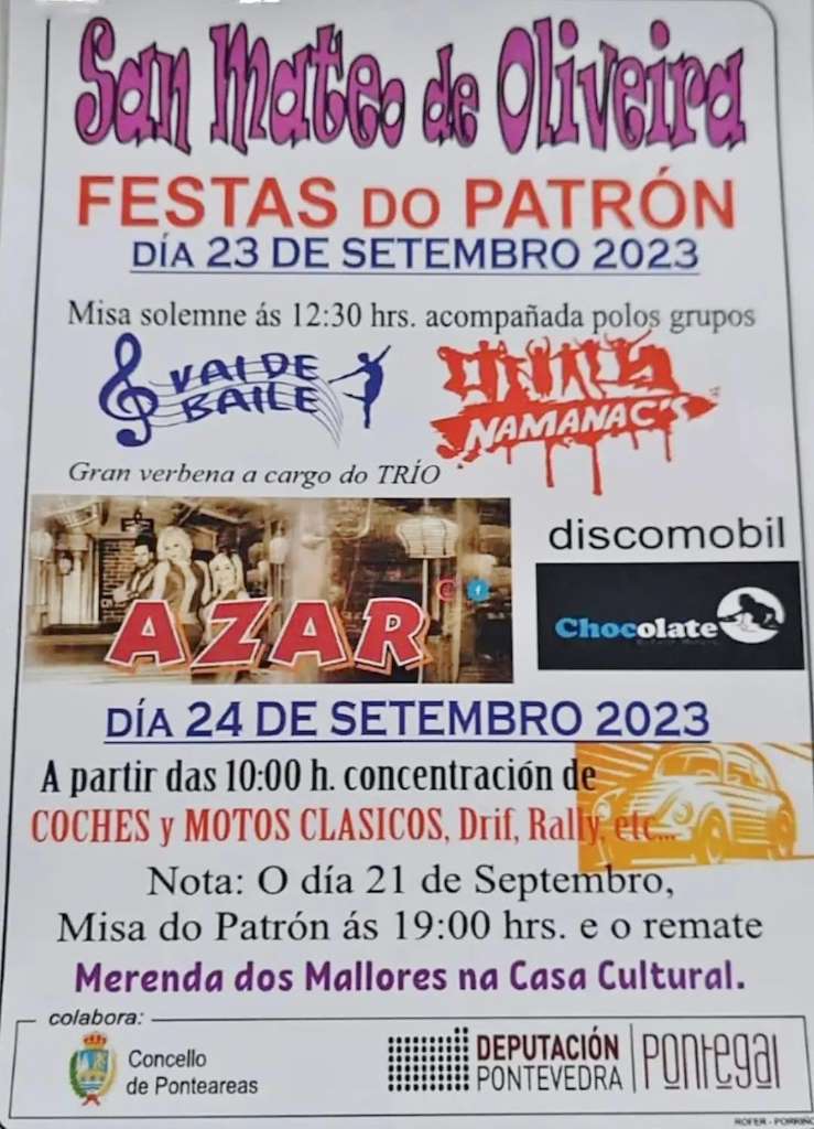Festa do Patrón de San Mateo de Oliveira en Ponteareas