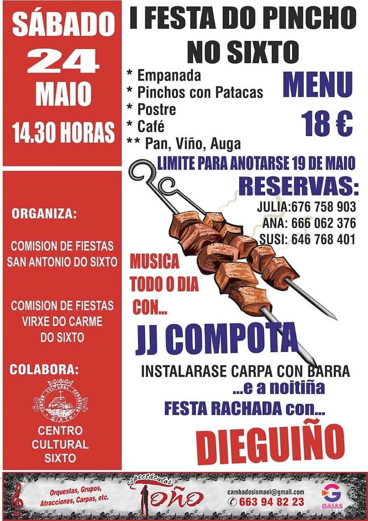 I Festa do Pincho do Sixto (2025) en Vilagarcía de Arousa