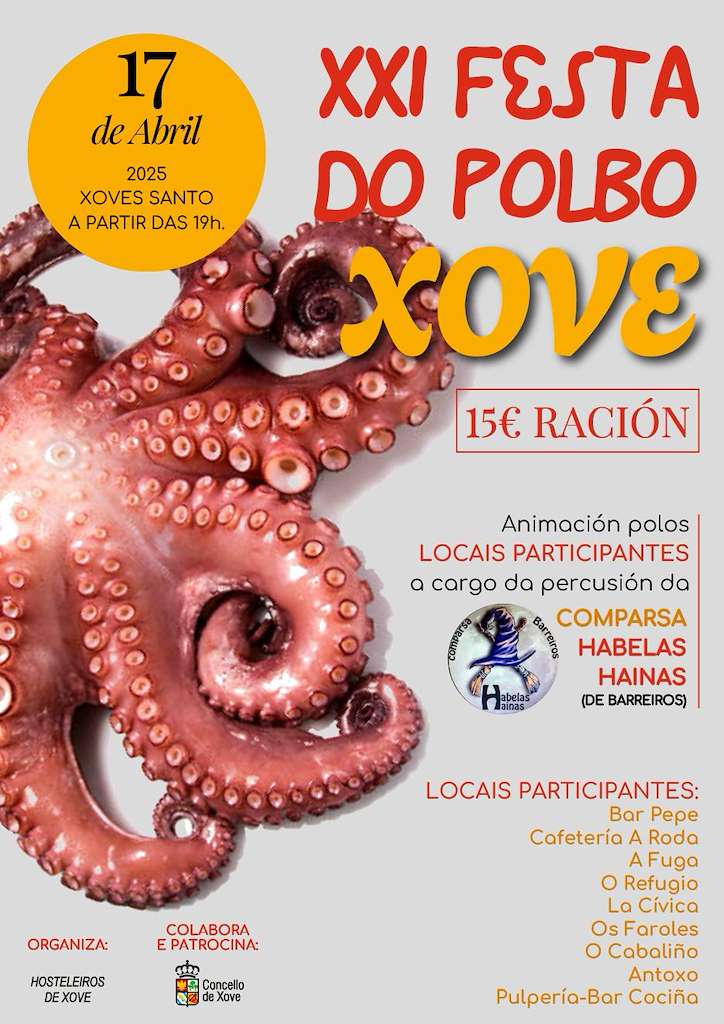 XXI Festa do Polbo da Pedra (2025) en Xove