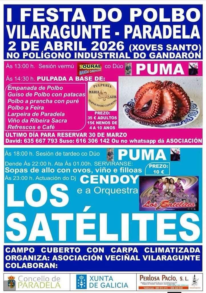 I Festa do Polbo de Vilaragunte en Paradela