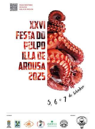 Fechas, información, programa, cartel, imágenes, mapa y ubicación de XXVI Festa do Polbo  en  Illa de Arousa
