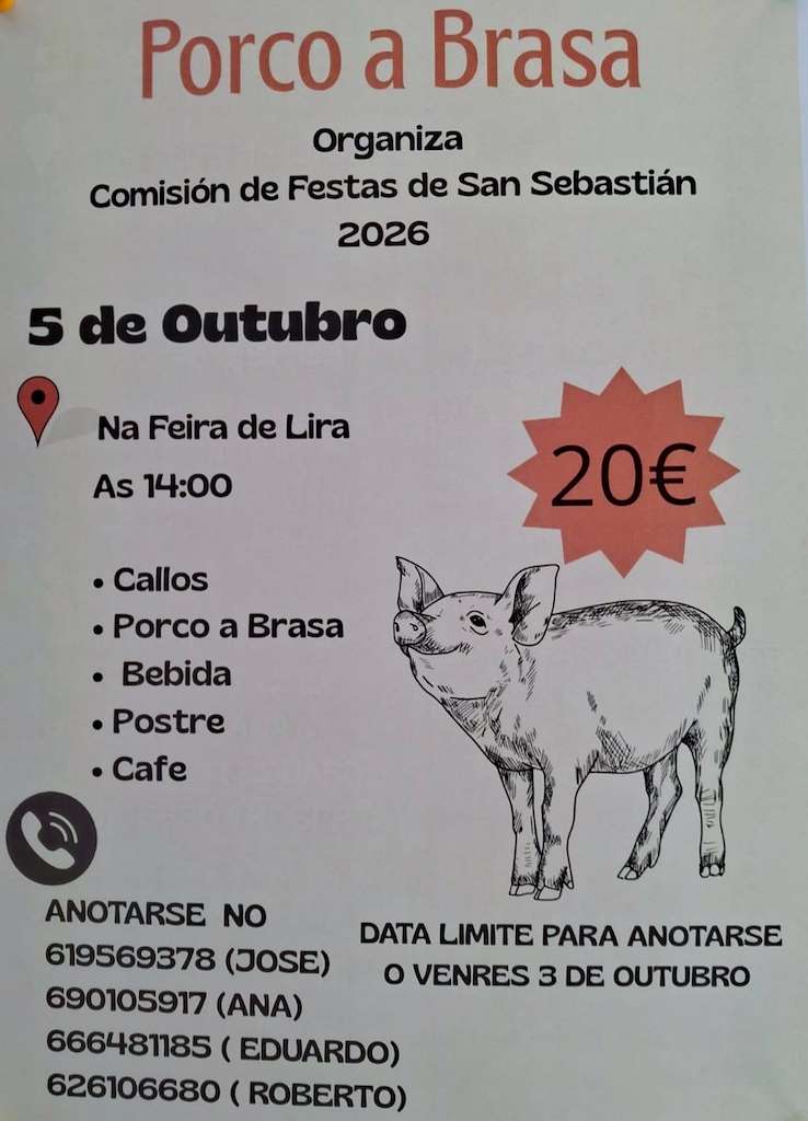 Festa do Porco a Brasa de Lira en Salvaterra do Miño