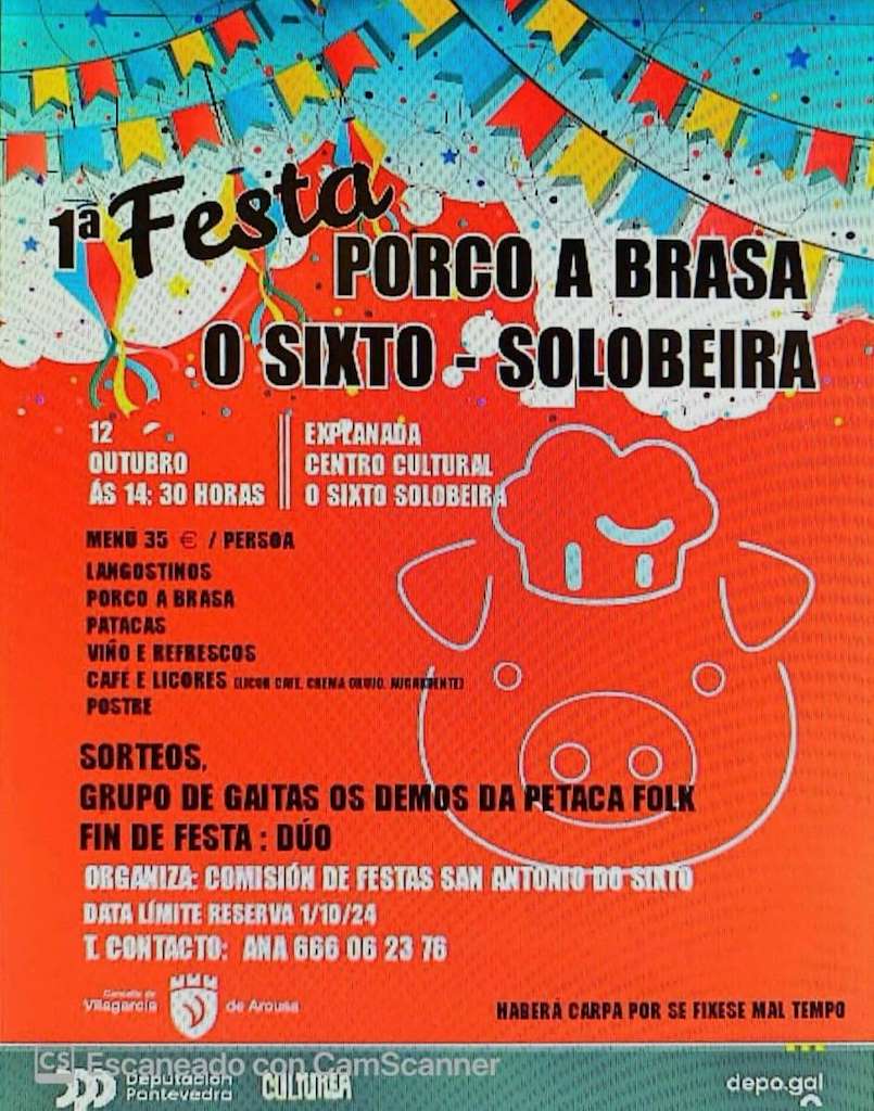 Festa do Porco á Brasa de O Sixto  en Vilagarcía de Arousa