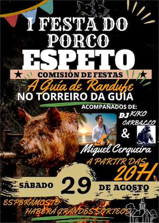 Fechas, información, programa, cartel, imágenes, mapa y ubicación de I Festa do Porco ó Espeto de Randufe (2026)  en  Tui