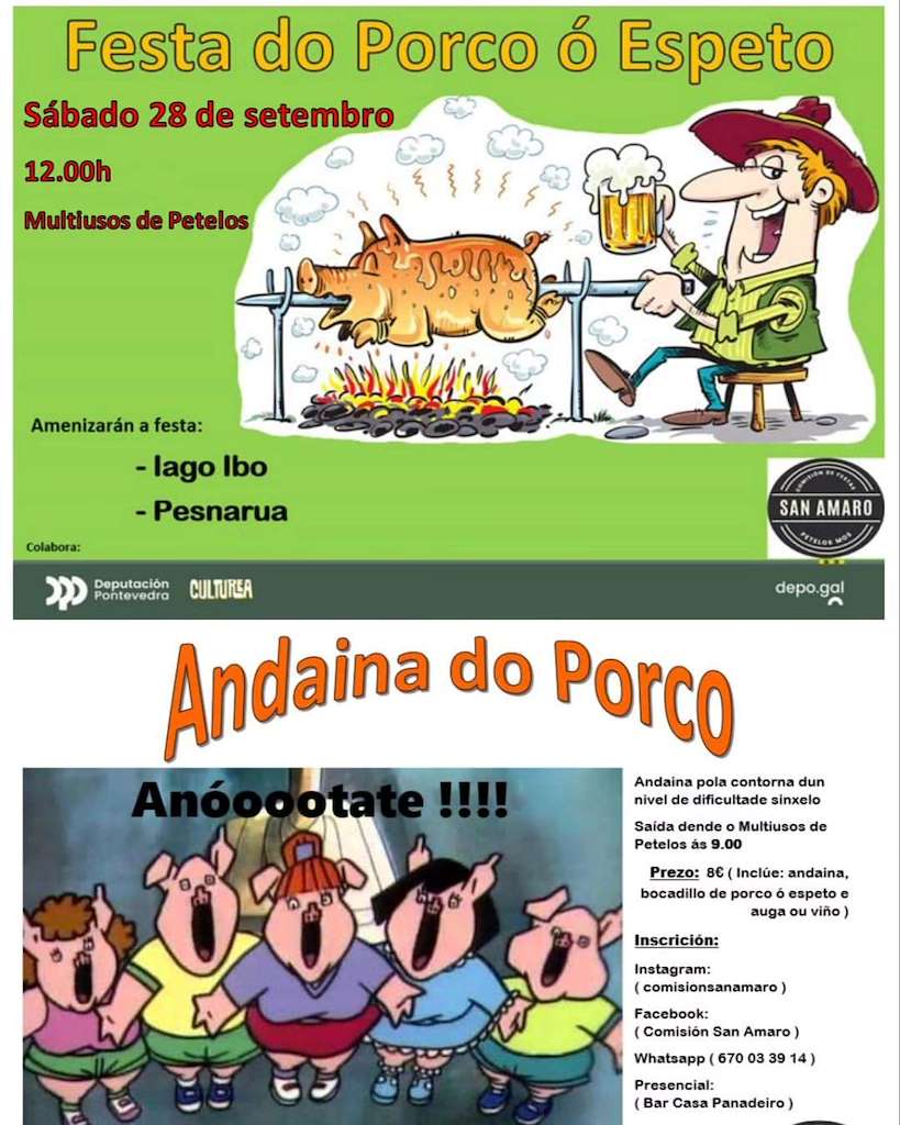 Festa do Porco ó Espeto en Mos