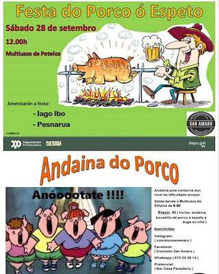 Fechas, información, programa, cartel, imágenes, mapa y ubicación de Festa do Porco ó Espeto  en  Mos