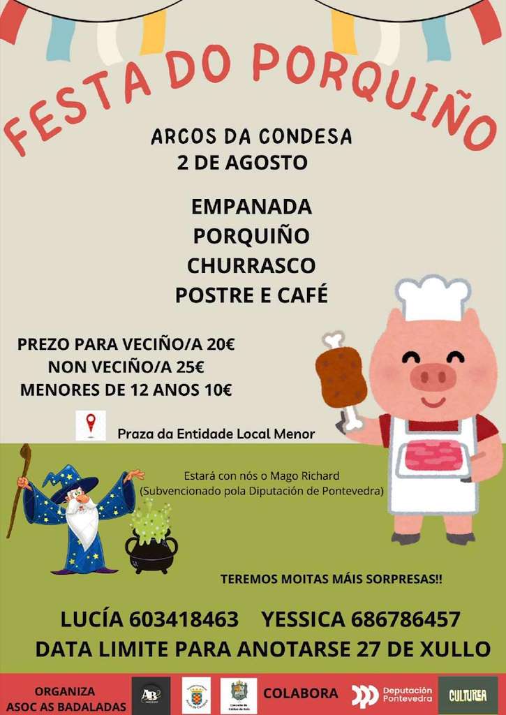 Festa do Porquiño de Arcos da Condesa (2025) en Caldas de Reis