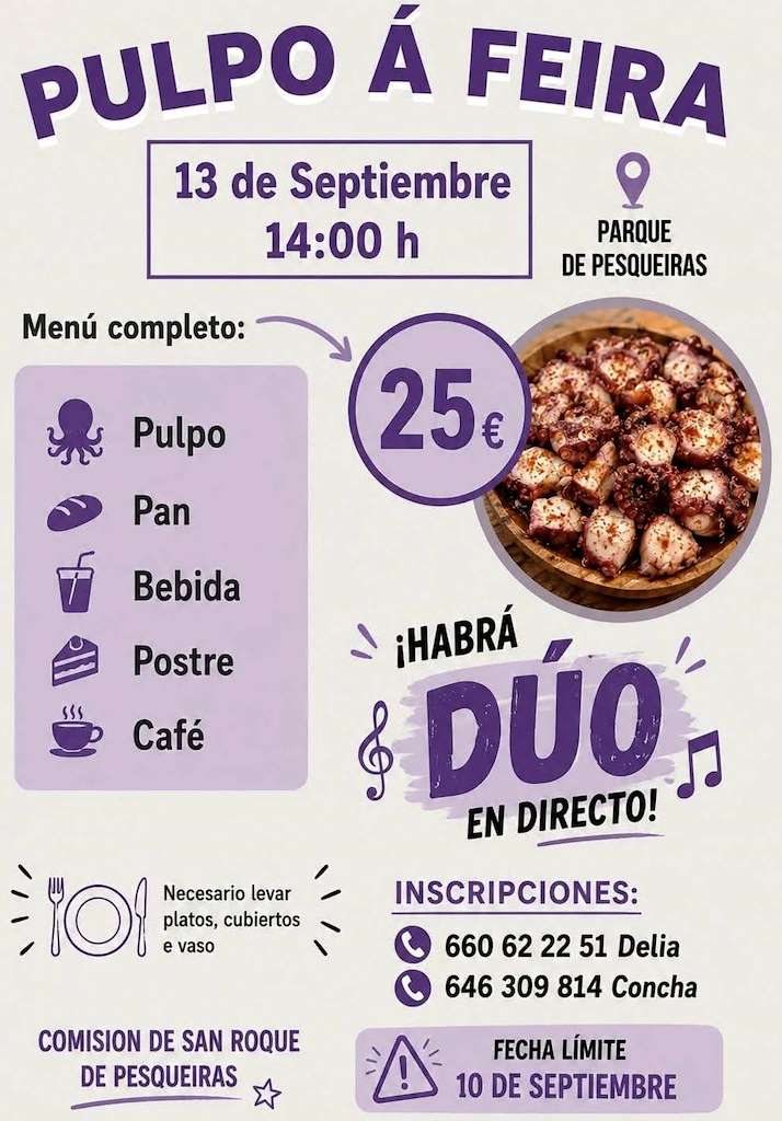 Festa do Pulpo á Feira de Pesqueiras  en Salvaterra do Miño