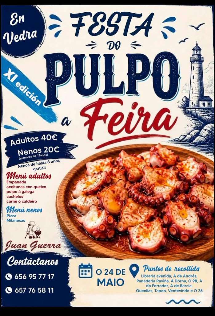 XI Festa do Pulpo a Feira (2026) en Vedra