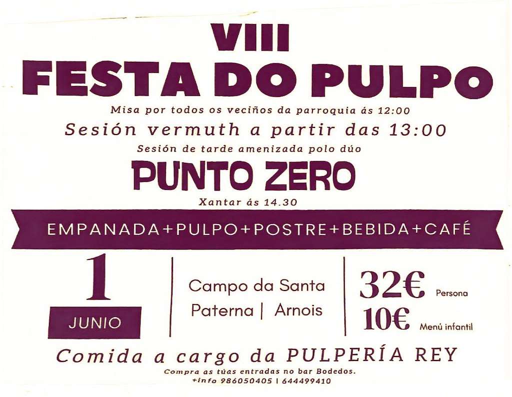 VIII Festa do Pulpo de Arnois (2025) en A Estrada