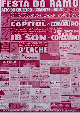 Fechas, información, programa, cartel, imágenes, mapa y ubicación de Festa do Ramo - XVII Festa dos Callos  en  Xove