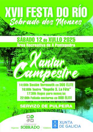 Fechas, información, programa, cartel, imágenes, mapa y ubicación de XVII Festa do Río  en  Sobrado