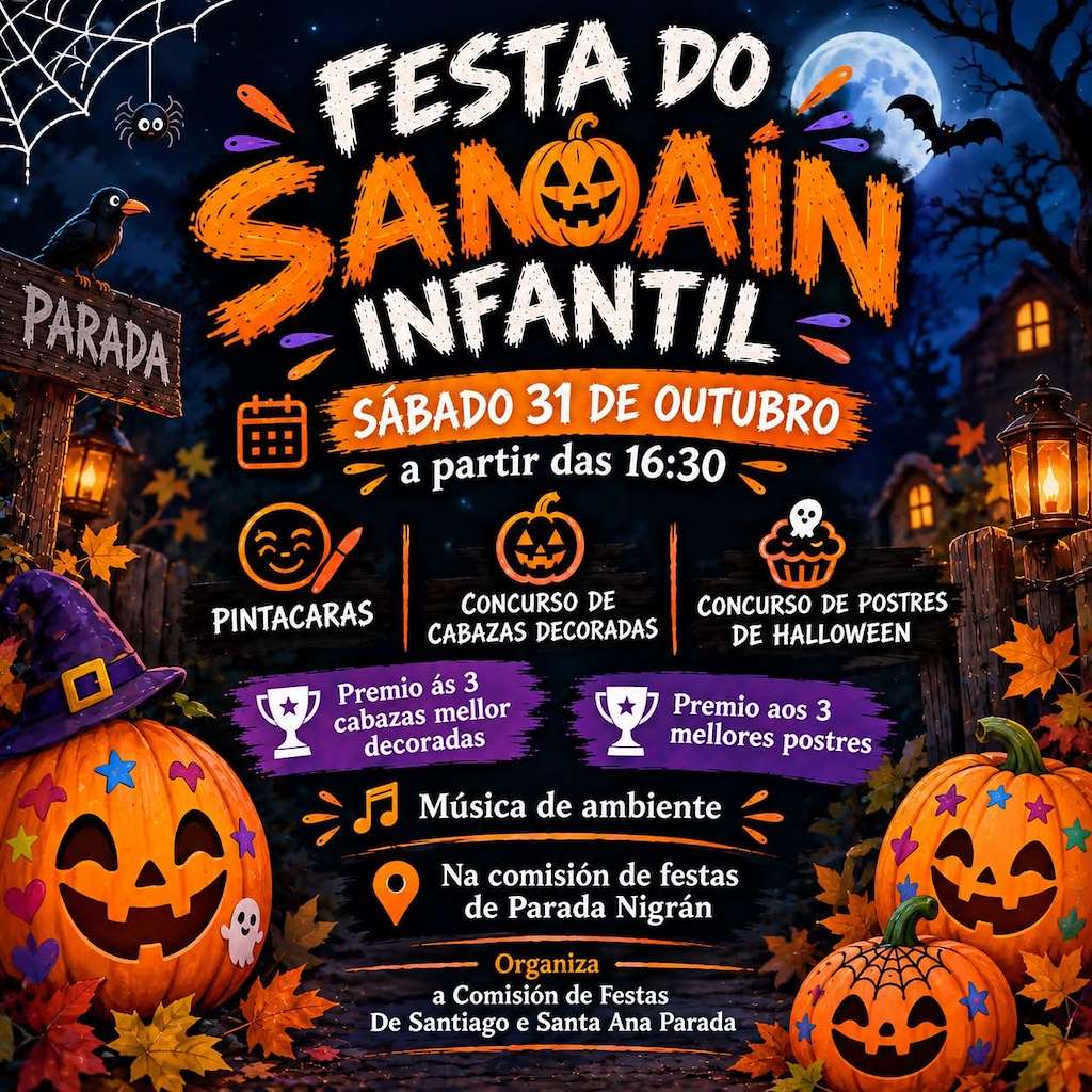Festa do Samaín Infantil de Parada (2026) en Nigrán