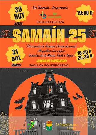 Fechas, información, programa, cartel, imágenes, mapa y ubicación de Festa do Samaín (2025)  en  O Valadouro
