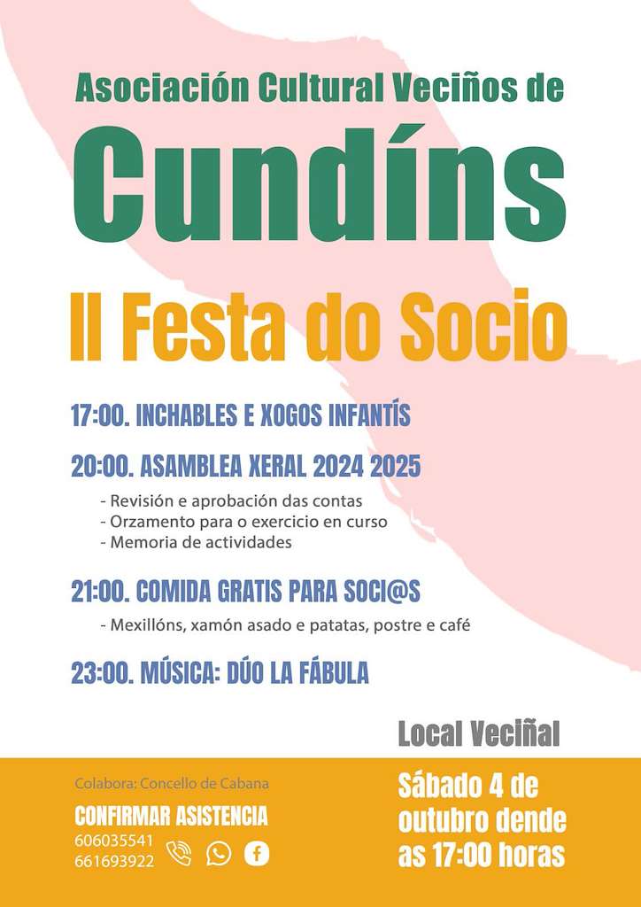 II Festa do Socio de Cundíns (2025) en Cabana de Bergantiños