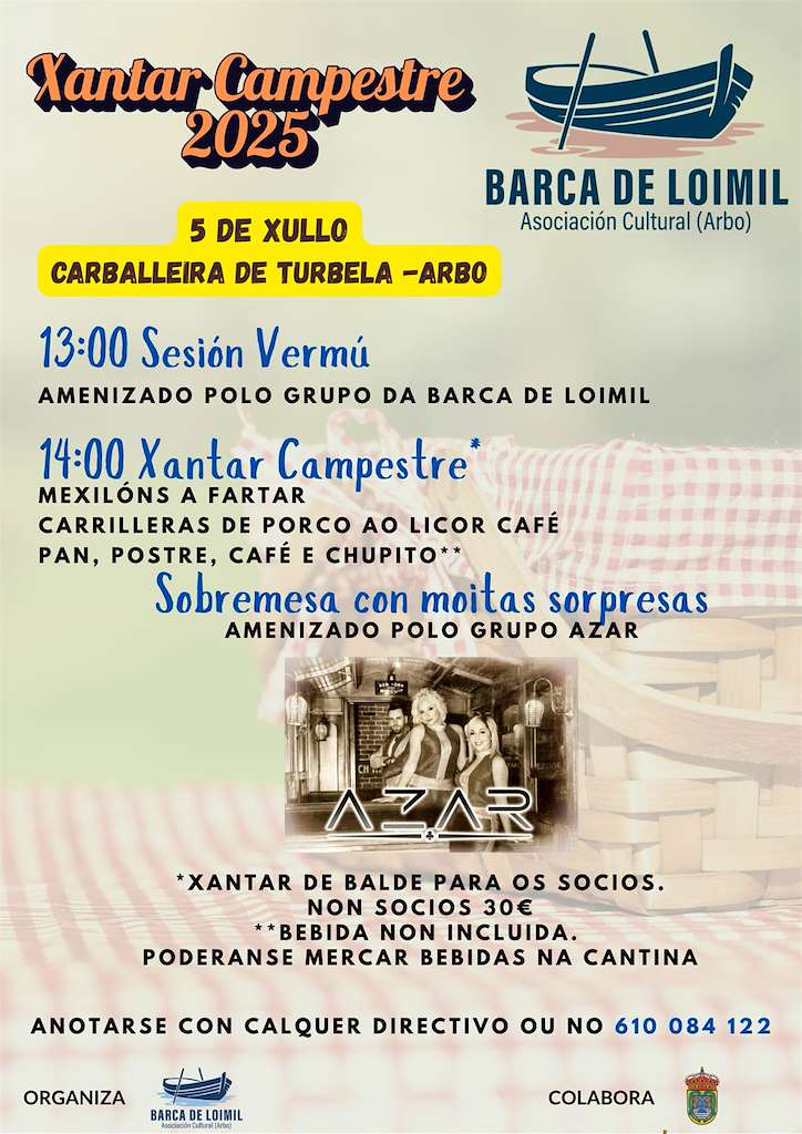 Festa do Socio e Xantar Campestre de Loimil (2025) en Arbo