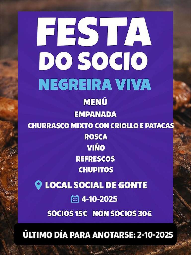 Festa do Socio (2025) en Negreira