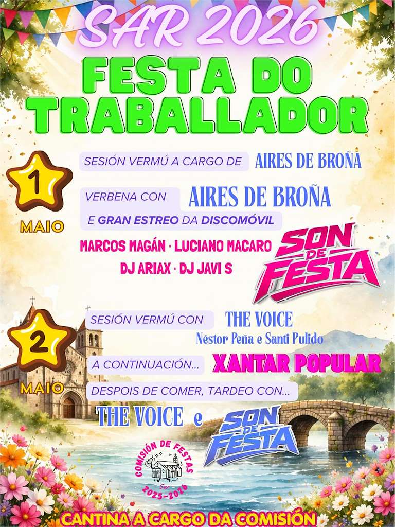 Festa do Traballador de Sar en Santiago de Compostela