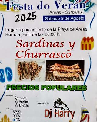 Fechas, información, programa, cartel, imágenes, mapa y ubicación de Festa do Verán de Areas  en  Sanxenxo