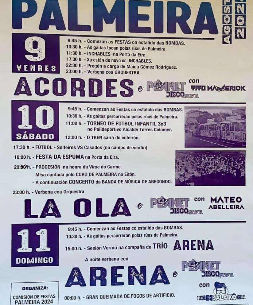 Festa do Verán de Palmeira en Ribeira