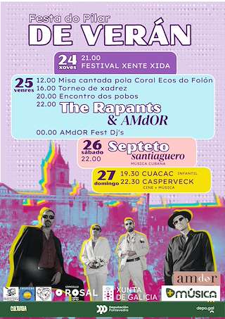 Fechas, información, programa, cartel, imágenes, mapa y ubicación de Festa do Verán  en  O Rosal