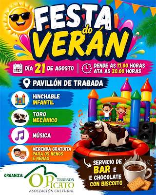 Fechas, información, programa, cartel, imágenes, mapa y ubicación de Festa do Verán (2026)  en  Trabada