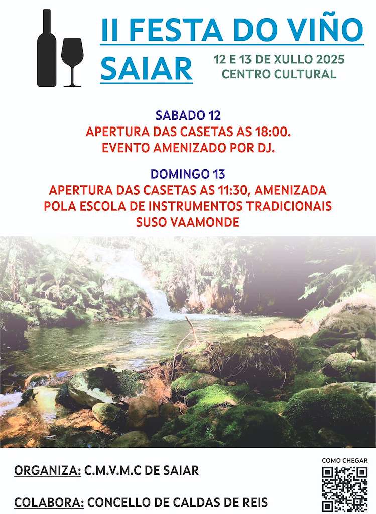 II Festa do Viño de Saiar en Caldas de Reis