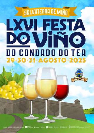 Fechas, información, programa, cartel, imágenes, mapa y ubicación de LXVI Festa do Viño do Condado de Tea  en  Salvaterra do Miño